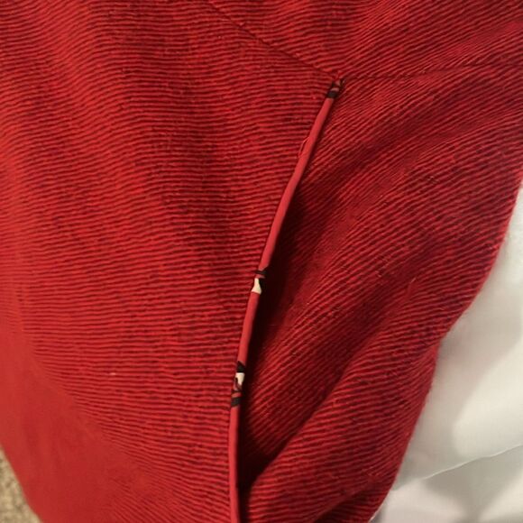 Tucker Red Wool Sheath Dress Size Large - Picture 5 of 10